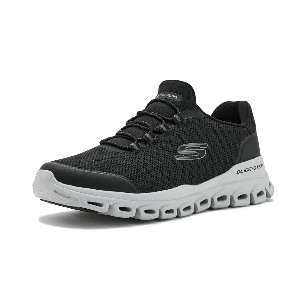 Skechers Glide-Step-Noltek 233016-BKGY Men's 11.5 D Black Running Shoes ZOGG3570